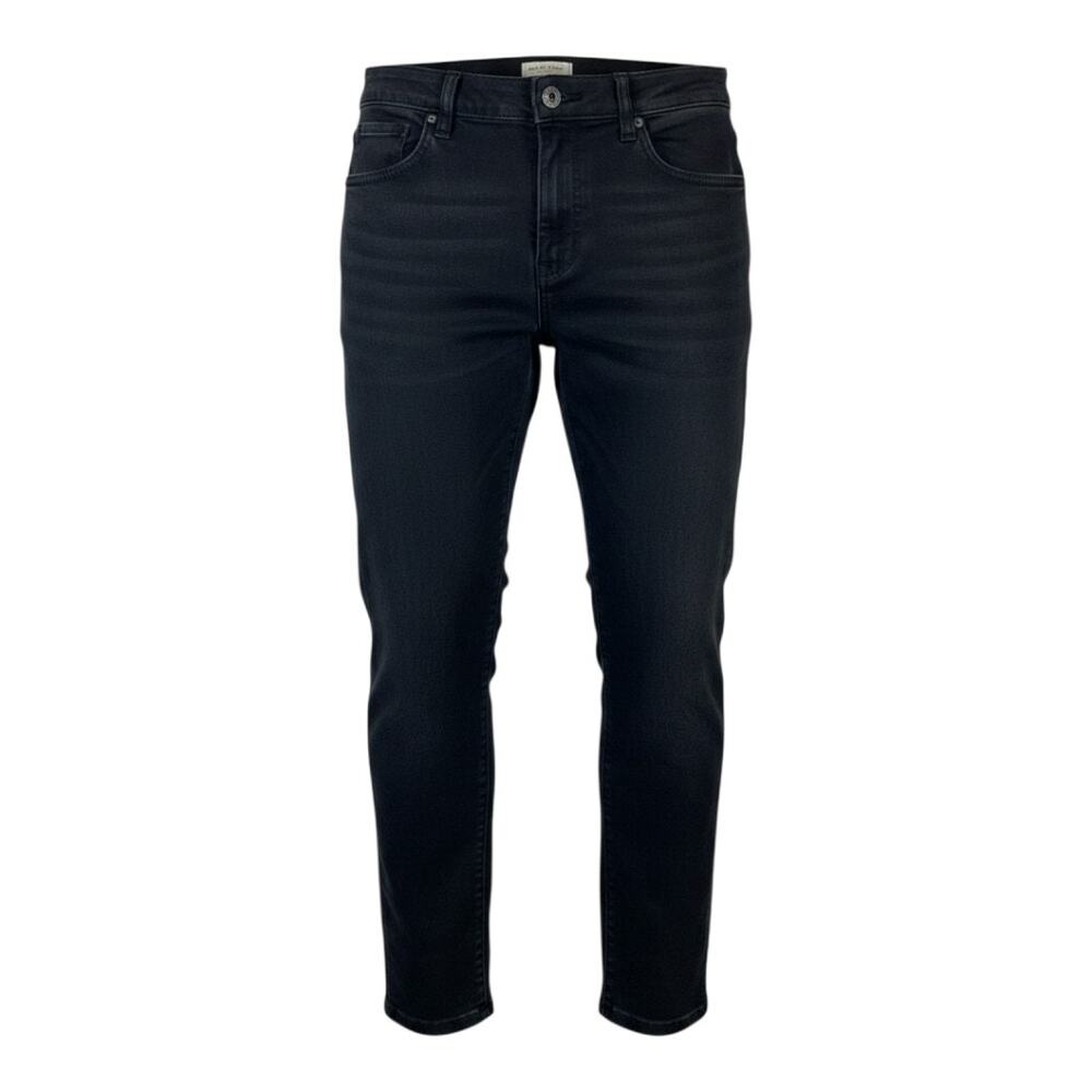 Scott James Slim Fit Black Stretch Jeans Mens 34x30 Modern Casual Denim